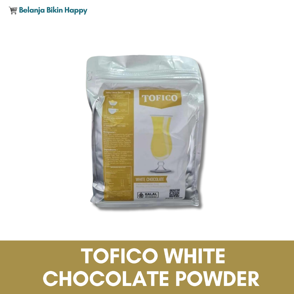 

Bubuk Coklat Putih 1 Kg / Bubuk Minuman / Tofico White Chocolate Powder 1kg