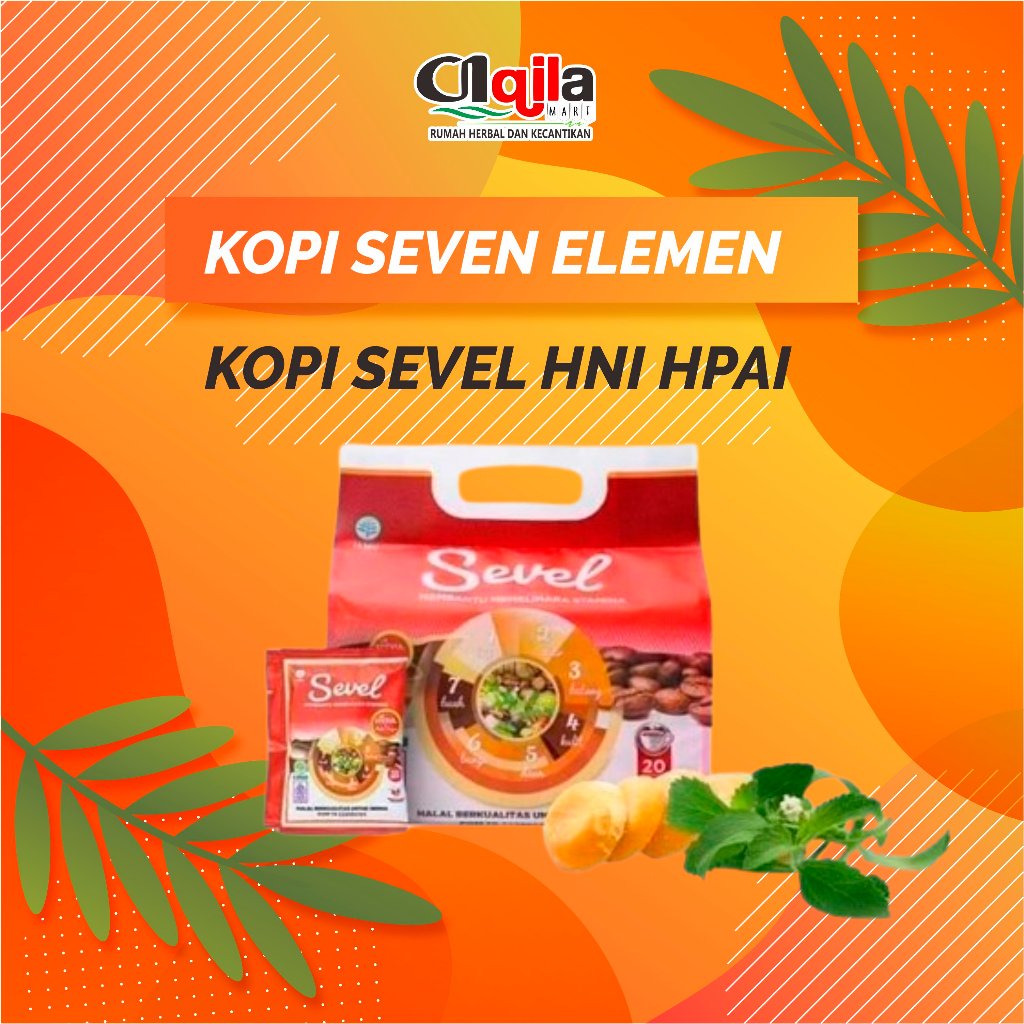 

Kopi Sevel HNI Seven Elemen BESAR Kopi 7 Elemen 1 Pouch isi 20 Sachet