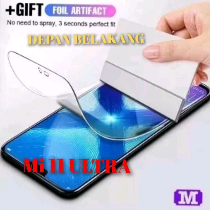 MAXFEEL Hydrogel Xiaomi Mi 11 Ultra Full Set Depan Belakang Original Xiaomi Mi 11 Ultra