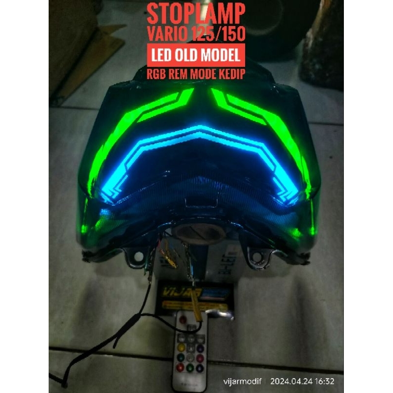 (PNP) stoplamp Vario125/150 old custom lazy RGB || stoplamp Vario125/150 led old custom lazy || stop
