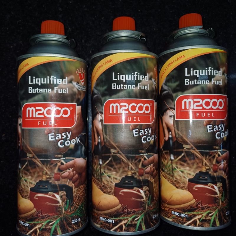 Gas Portable / Liquified Butane Fuel 235g (Tabung New)