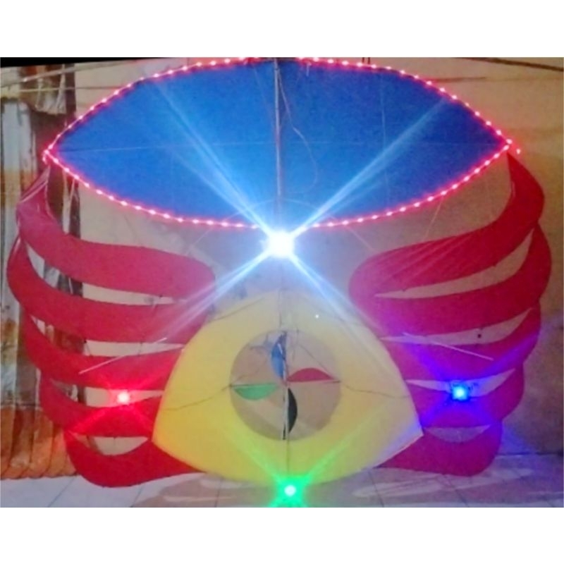 Lampu layangan LED strip RGB kombinasi LED hpl