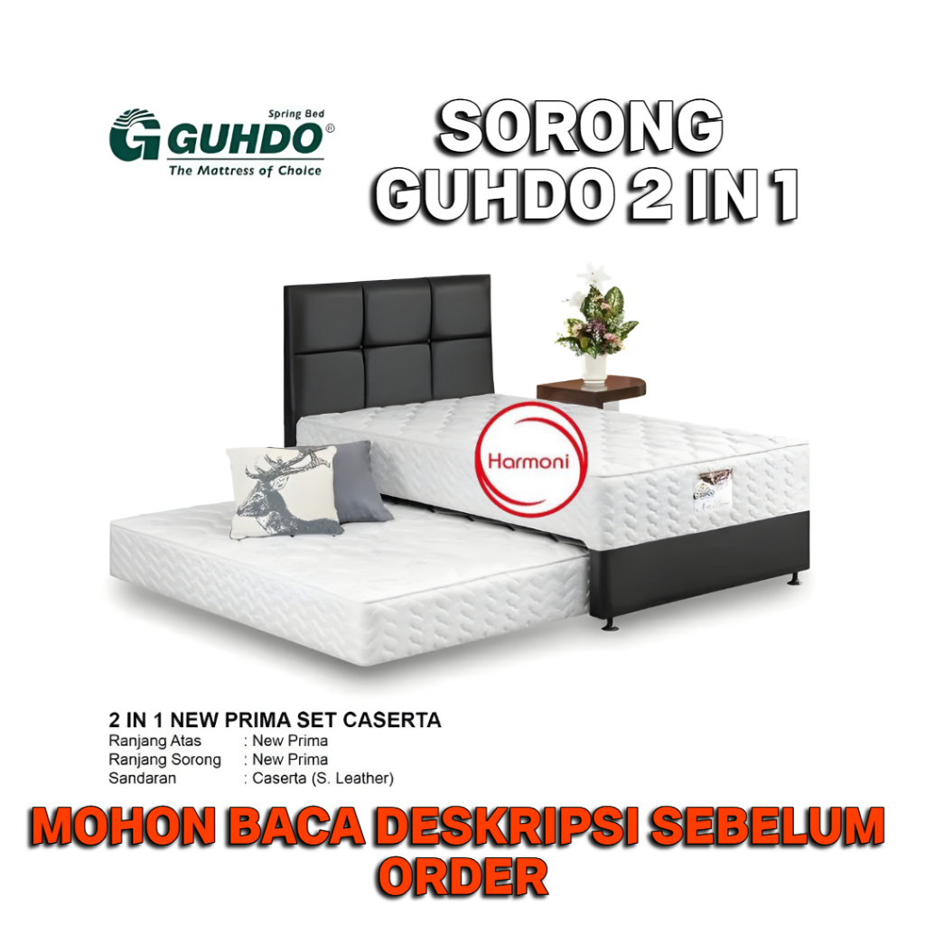 SPRINGBED SORONG 2 IN 1 GUHDO 120CM KASUR SORONG 2 IN 1 GUHDO 120CM