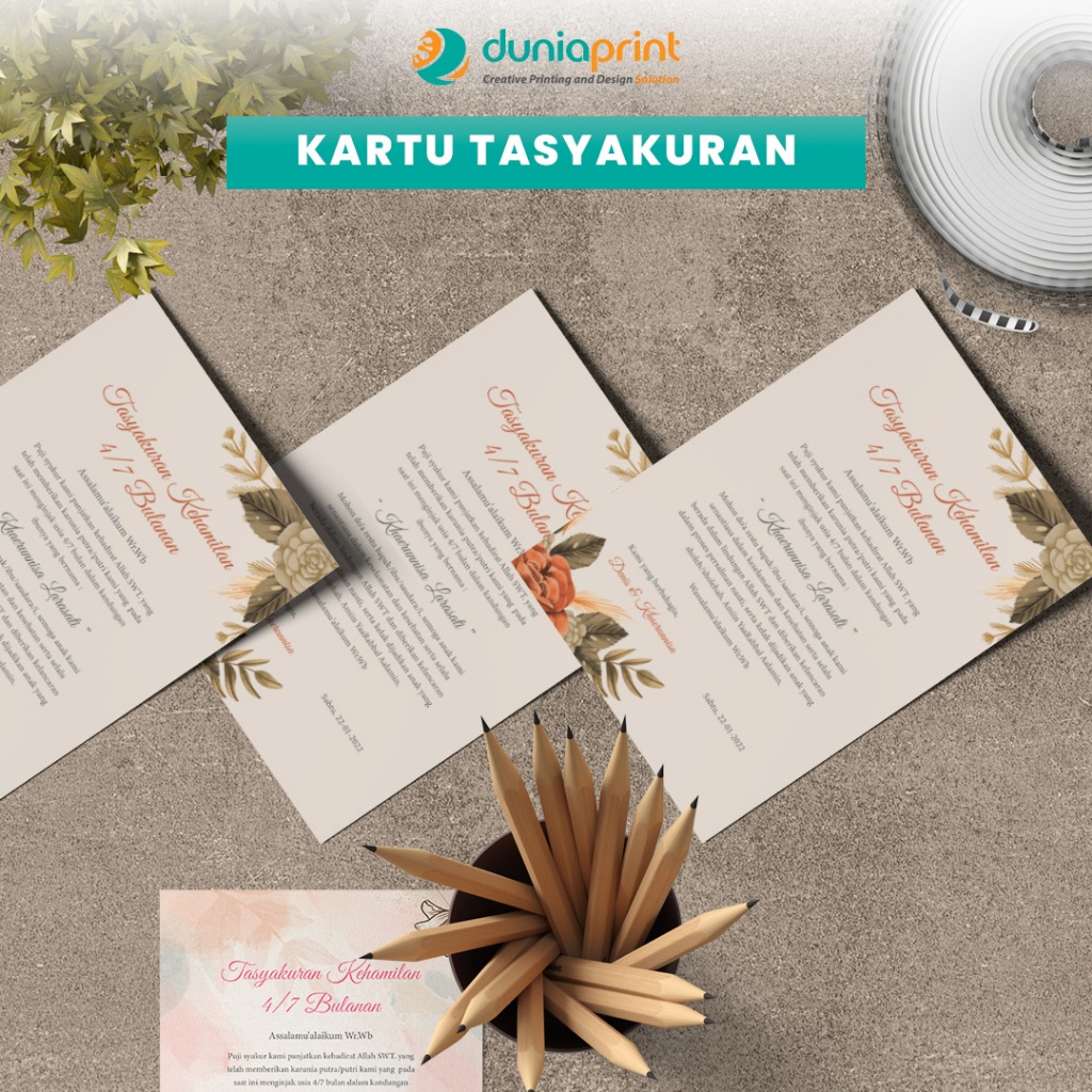 Kartu Ucapan | Kartu Tasyakuran | Kartu Ucapan Terimakasih | Cetak Kartu | Kartu Ucapan Custom | Dun