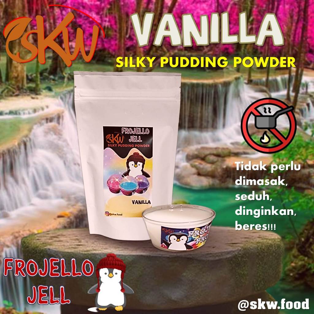 

Frojello Jell Silky Pudding tanpa masak Vanilla 125 gr