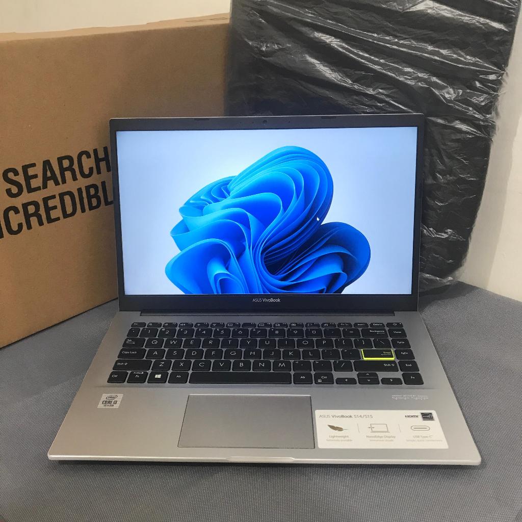 LAPTOP BARU ASUS VIVOBOOK X413J INTEL CORE I3-1005G1 RAM 4GB SSD 128GB LAYAR 14"INCH-FHD GARANSI
