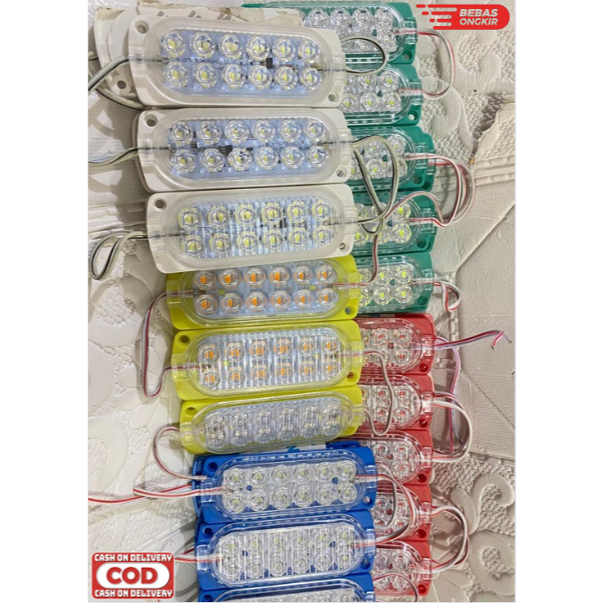 LAMPU KOLONG MODUL LED 12 MATA DAN 24 VOLT TERMURAH TERLARIS