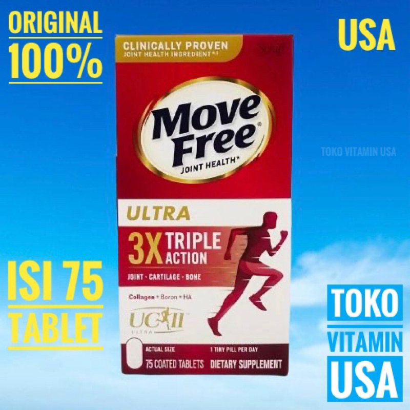 Schiff Move Free Joint Health Ultra Triple Action isi 75 Tablets