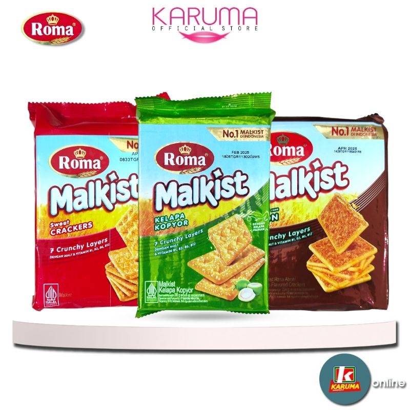 

Roma Malkist 200g-224g Abon | Kelapa Kopyor | Sweet Crackers