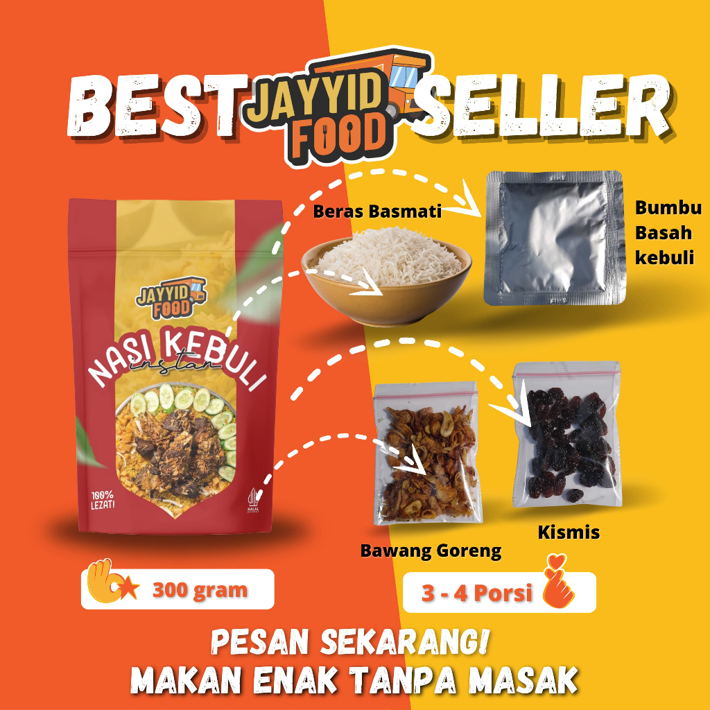 

Nasi Kebuli Instan Siap Saji Mandhi Briyani Instant Murah