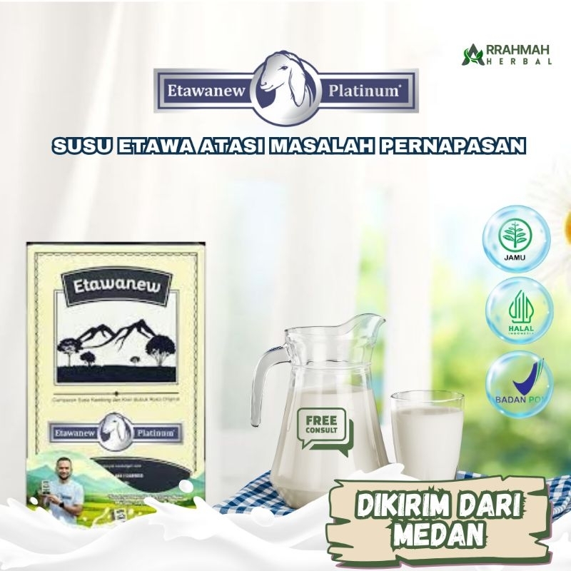 

SUSU ETAWANEW PLATINUM SUSU KAMBING ETAWA BUBUK - Susu bubuk etawa untuk tingkatkan imunitas tubuh atasi nyeri tulang dan sendi dan atasi pernafasan original 100% distributor resmi langsung dikirim dari medan