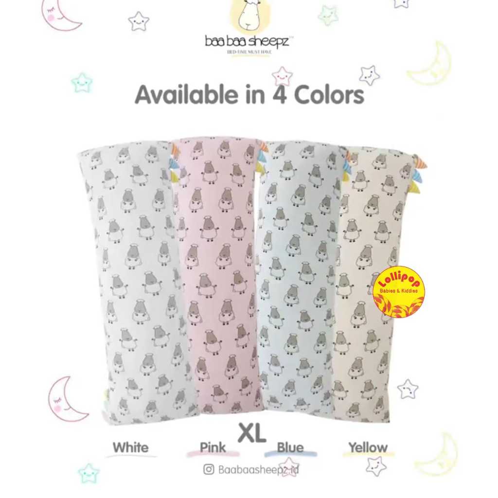 Bantal guling bayi - Baabaasheepz Classic series XL