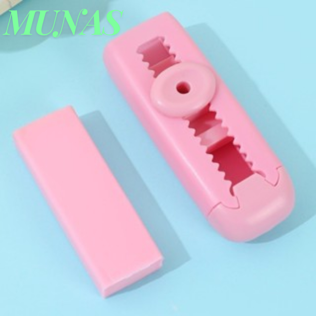 

MUNAS Penghapus Pensil Dorong Warna Pastel Penghapus Mekanik Lucu Mechanical Eraser Push & Pull Retractable Perlengkapan Sekolah Anak Sliding Eraser Hapusan Mekanik Warna Lucu Tidak Meninggalkan Serpihan