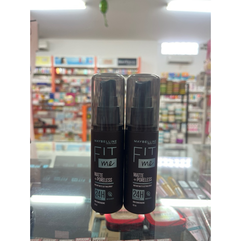Maybelline Fit Me Matte Poreless Setting Spray 60ml | Spray Makeup Maybelline | Setting Spray Untuk 