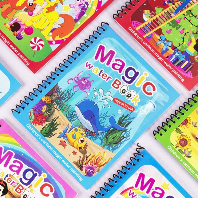 

[Whispers] CHM MAGIC BOOK ANAK/BUKU AJAIB MEWARNAI/BUKU EDUKASI ANAK/MAGIC WATER DRAWING PAINTING