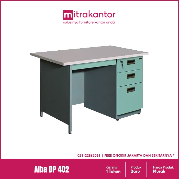 Meja Kantor Besi Lion L 106 N Mitrakantor