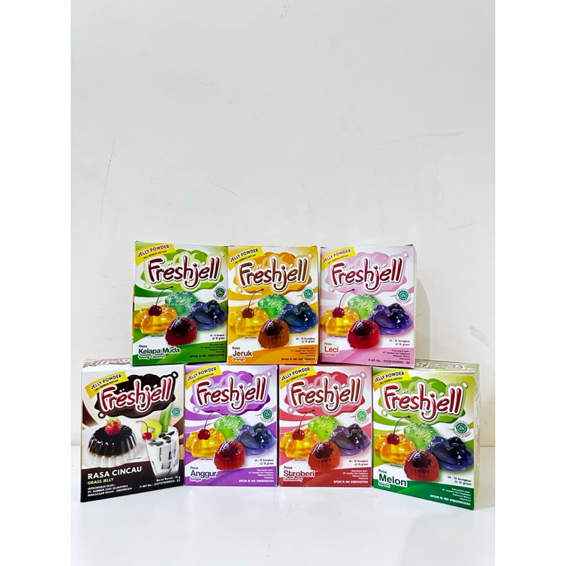 

FRESHJELL Jelly Bubuk Instan Box isi 12x15gr Variant Rasa