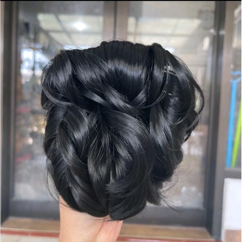 karet ulir/rambut ulir/rambut mesy sirkam/ rambut palsu/ rambut hair do