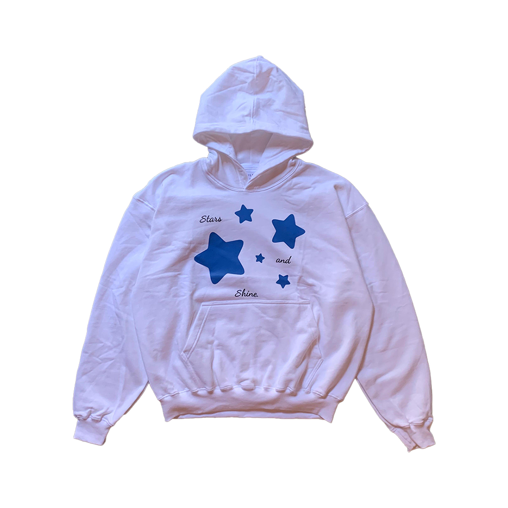 SOULNIV Hoodie Boxy White - STAR / Hoodie Boxy 330gsm