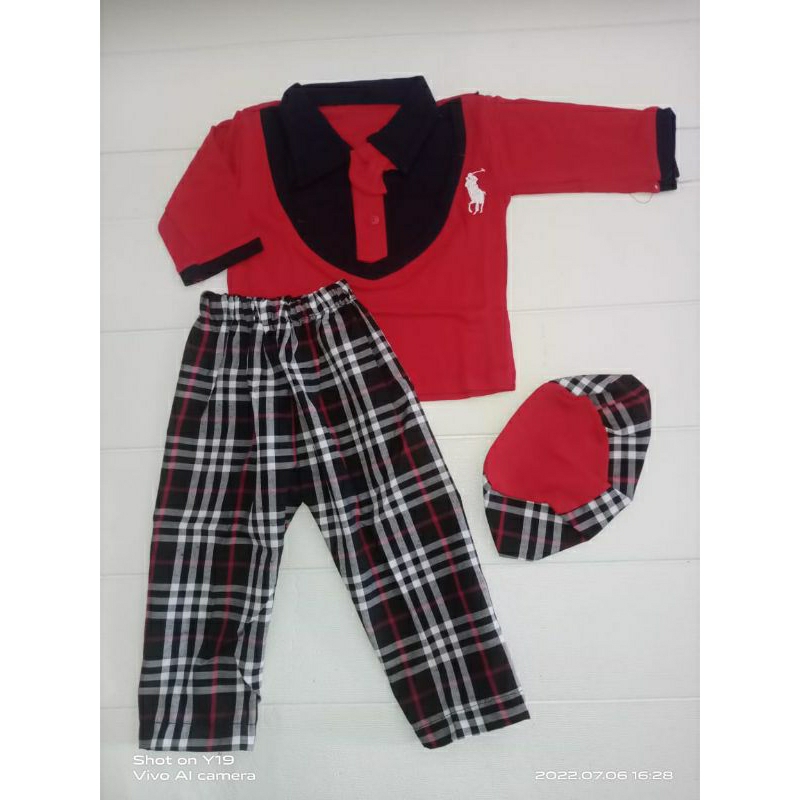 Setelan Koko Panjang Bayi 6-12 Bulan