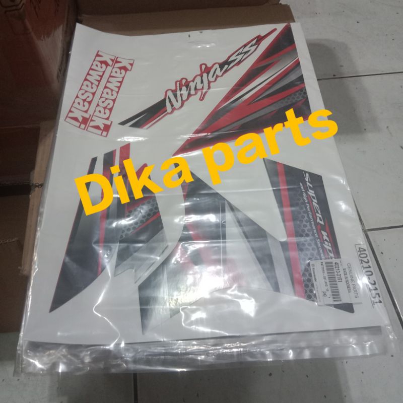 JUAL STRIPING STIKER NINJA150  SS 2013 NINJA SS MERAH ORIGINAL KAWASAKI