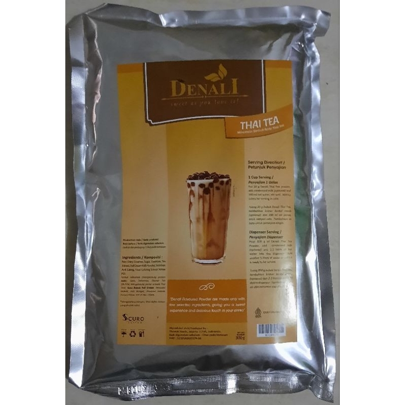 

Denali / DenalI THAI TEA 800 gram ( minuman serbuk rasa thai tea )