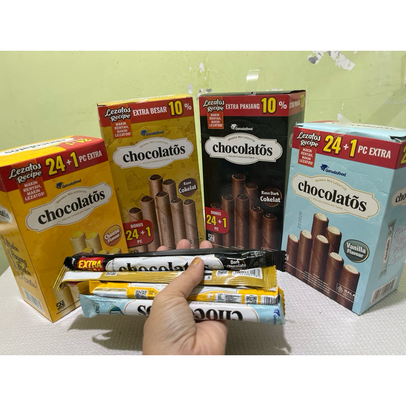 

Chocolatos Wafer Rolls (ISI 24 Pcs)