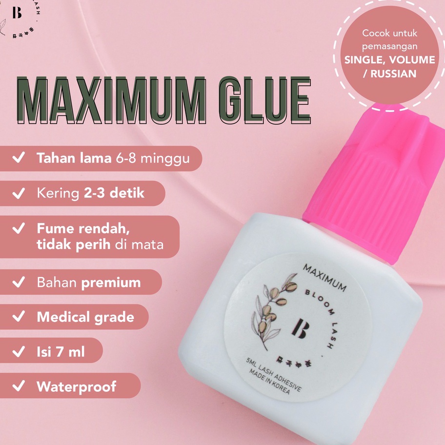 STAR MAXIMUM GLUE  LEM EYELASH EXTENSION PREMIUM KUAT AWET  FUME RENDAH TIDAK PERIH