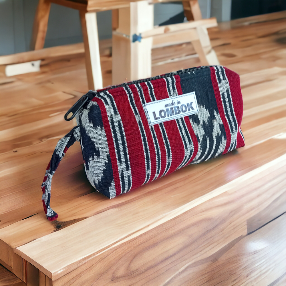 Souvenir Oleh-Oleh Pouch/Dompet Tenun Asli Lombok