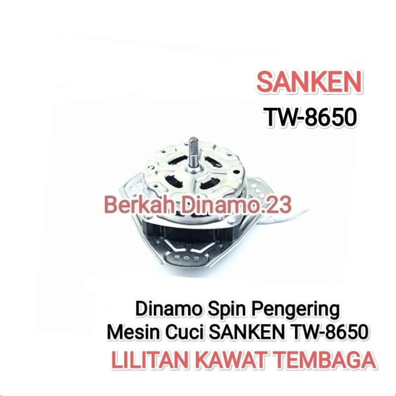 Dinamo Pengering Mesin Cuci SANKEN TW 8650 / TW-8650 Mesin Dinamo Spin Pengering Sanken Tw8650 Temba