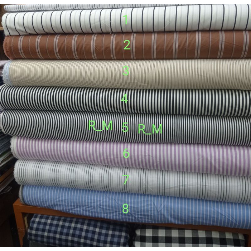 BAHAN KEMEJA KATUN ITALY OFFICE / KATUN ITALY OFFICE SALUR / KEMEJA SALUR / KEMEJA KOTAK / KATUN KEM