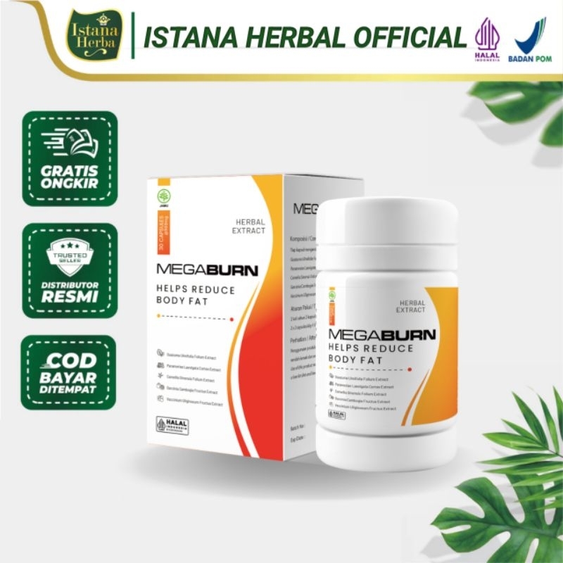MEGABURN Helps Reduce Body Fat Obat Diet Kurus Megaburn Asli Original