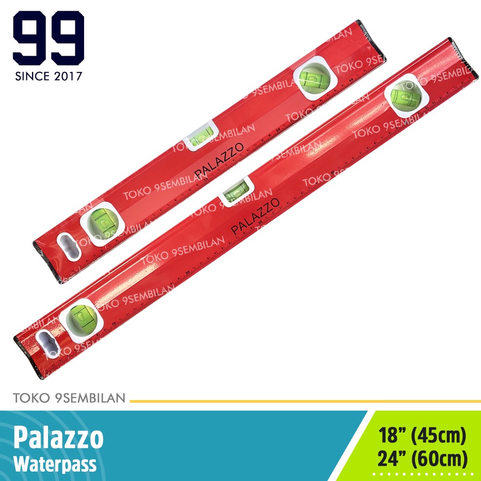 

KODE C55G Palazzo Waterpass Magnet 24 Inch 6 cm Merah Spirit Level Manual