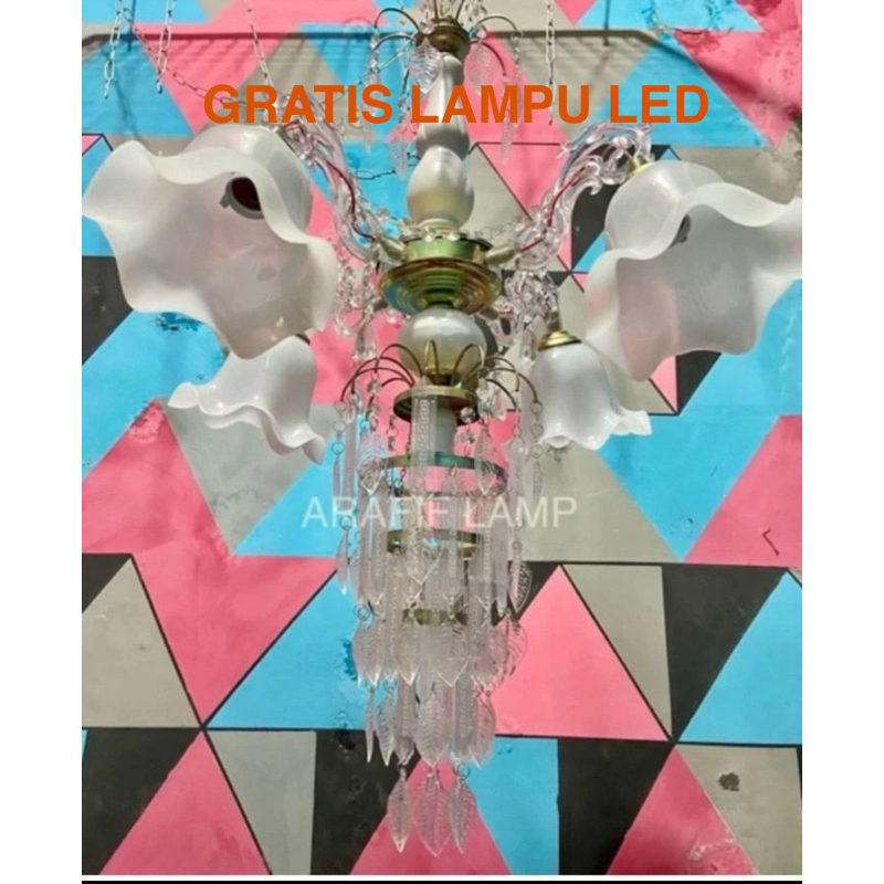 lampu hias gantung/lampu hias gantung 4bohlam/lampu hias