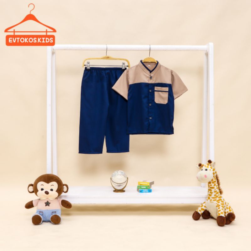 Baju Koko Anak Laki Laki Setelan Koko Anak Baju Muslim Anak Toyobo Premium 1 - 12 Tahun