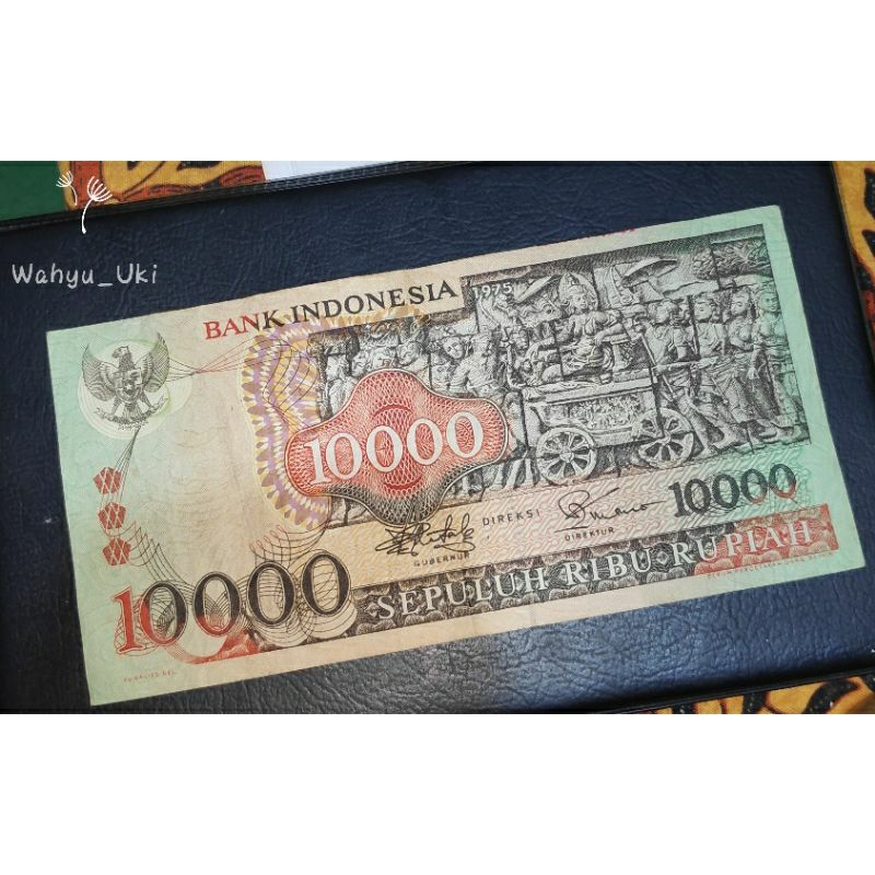 Uang kuno 10.000 barong 1975 vf