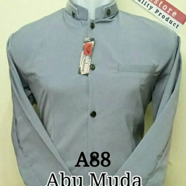 Promo Terbaik  Jasko Polos Jas Koko Modern Jasko Abu Muda A88 DLL Bahan Hightwis Pakaian Muslim Pria