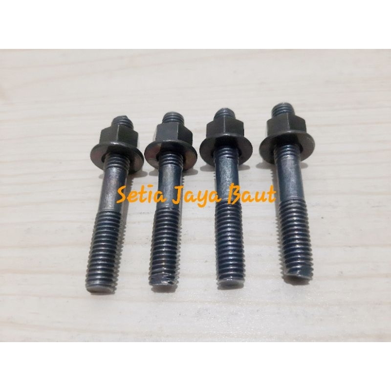 Baut tanam blok head rx king ( baut + mur )