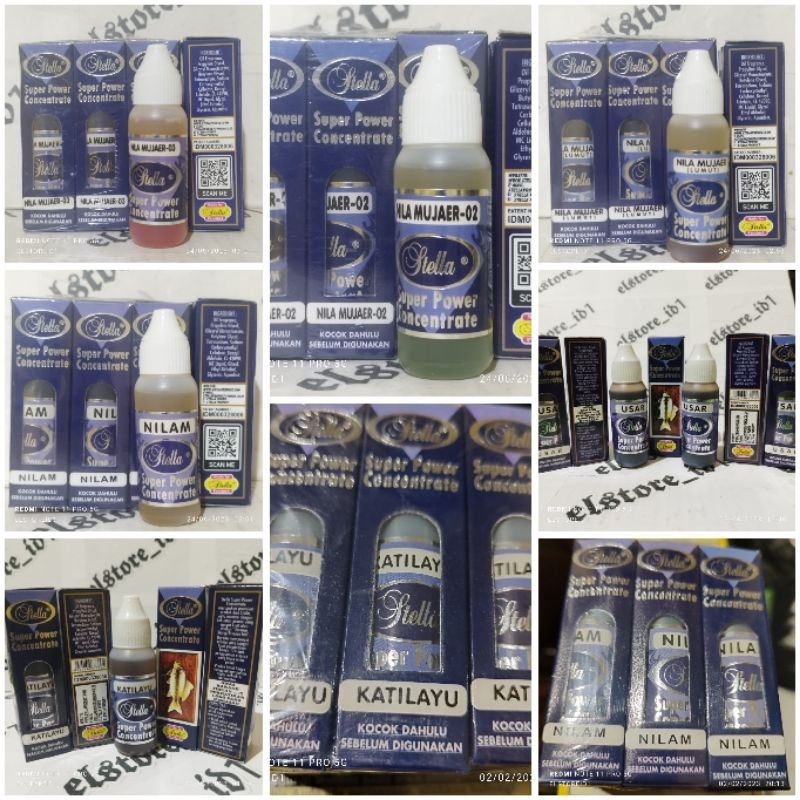 Essen Stella DUS BIRU 30ml Bandeng KATILAYU NILAM Nila Mujaer Lumut 02 03 USAR