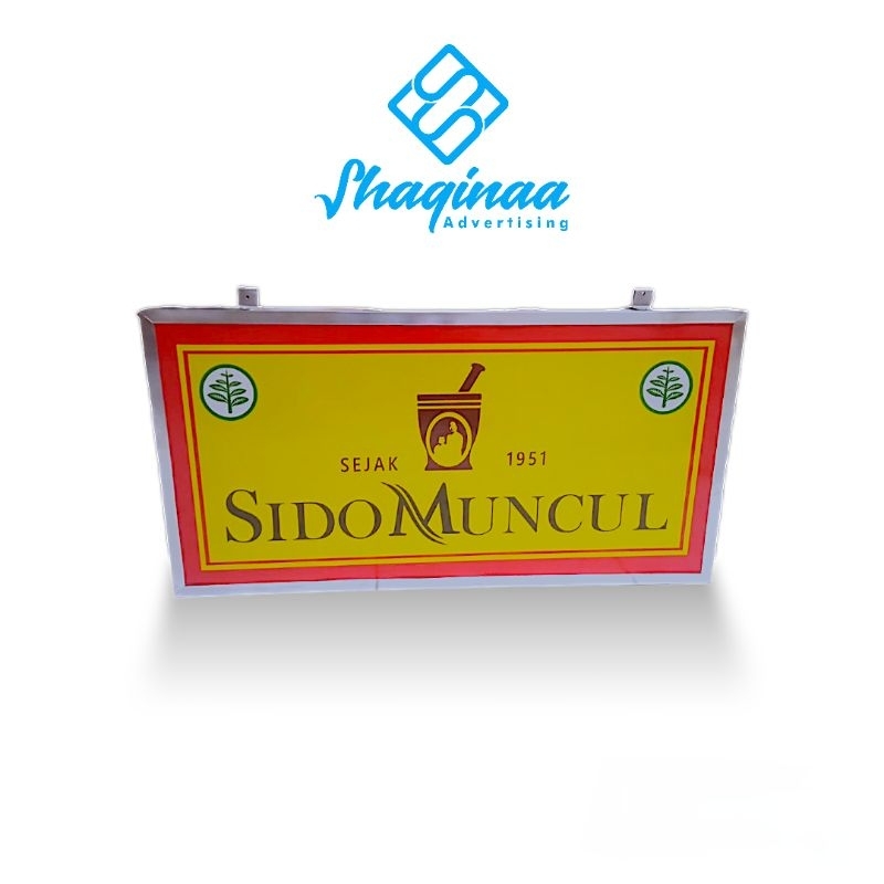 NEON BOX SIDOMUNCUL 2 muka termurah ready stok