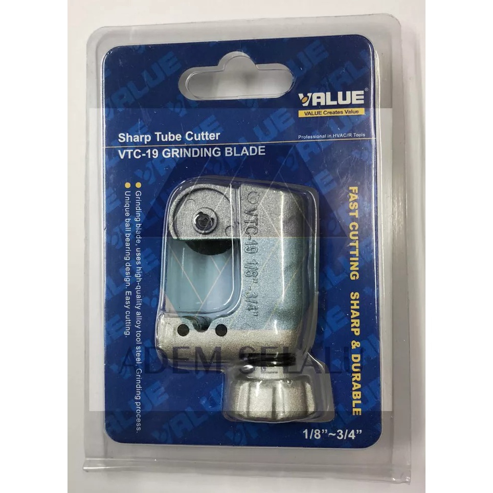 

KODE O76U Cutter Pipa Value VTC19 Tube Cutter Merk Value Cutter Pipa Tembaga Value