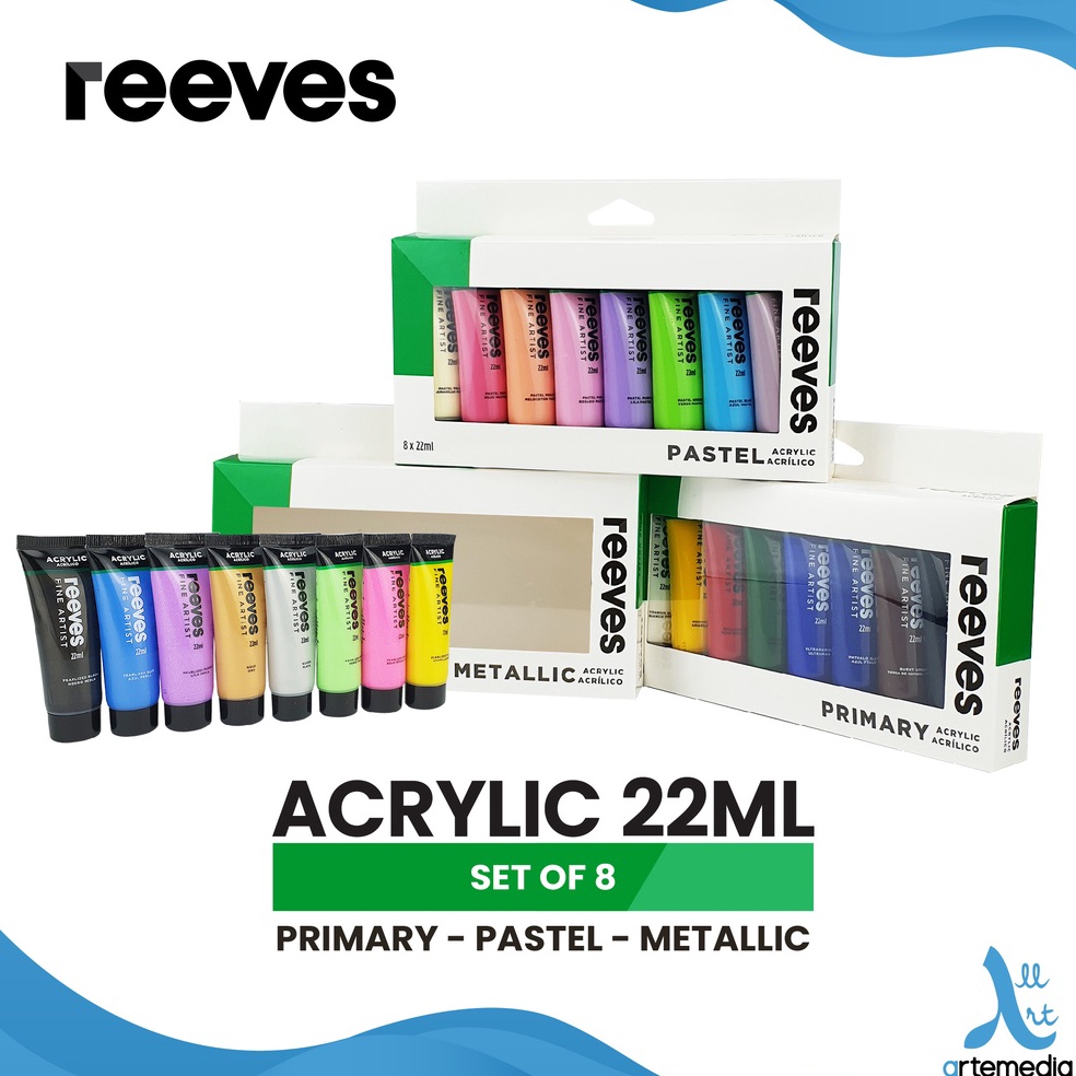 

KODE U49Q Reeves Artists 8x22ml Acrylic Color Paint Set