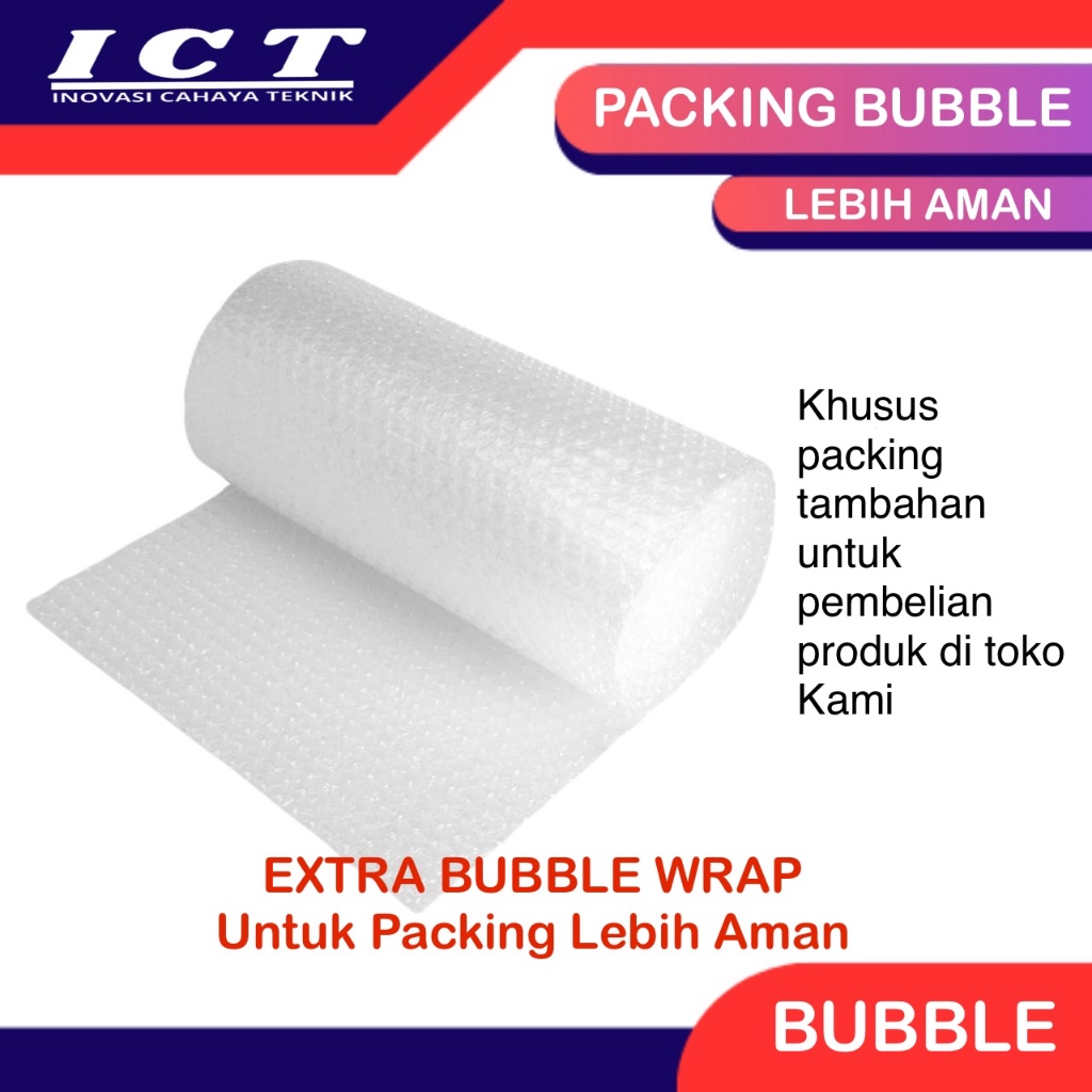 

Plastik BUBBLE WRAP untuk tambahan Packing Lebih Aman