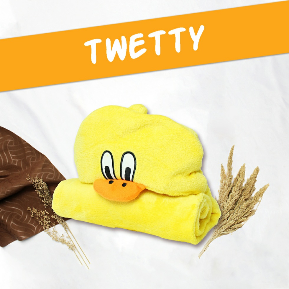 Selimut Baby Vallery Quincy 70cm x 100cm - Tweety
