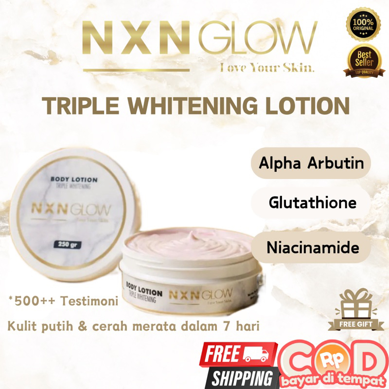 NXN GLOW TRIPLE WHITENING BODY LOTION Extra Pemutih by NXN Glow