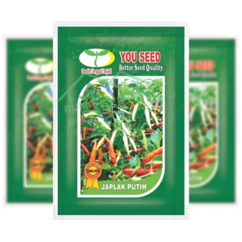 Benih Cabe Rawit Merunduk JAPLAK PUTIH. Isi Kemasan 10 grm