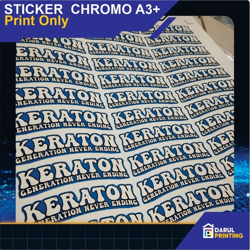 

sticker A3+ Label sticker Cromo | Label Kue untuk lebaran