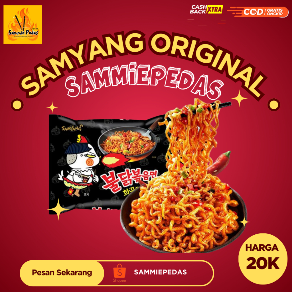 

Mie Samyang Hot Chicken Pedas Original Halal Extra