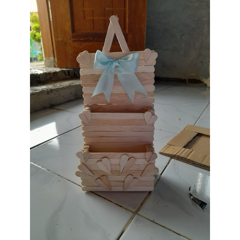 

Tempat pensill pakai stik es krim