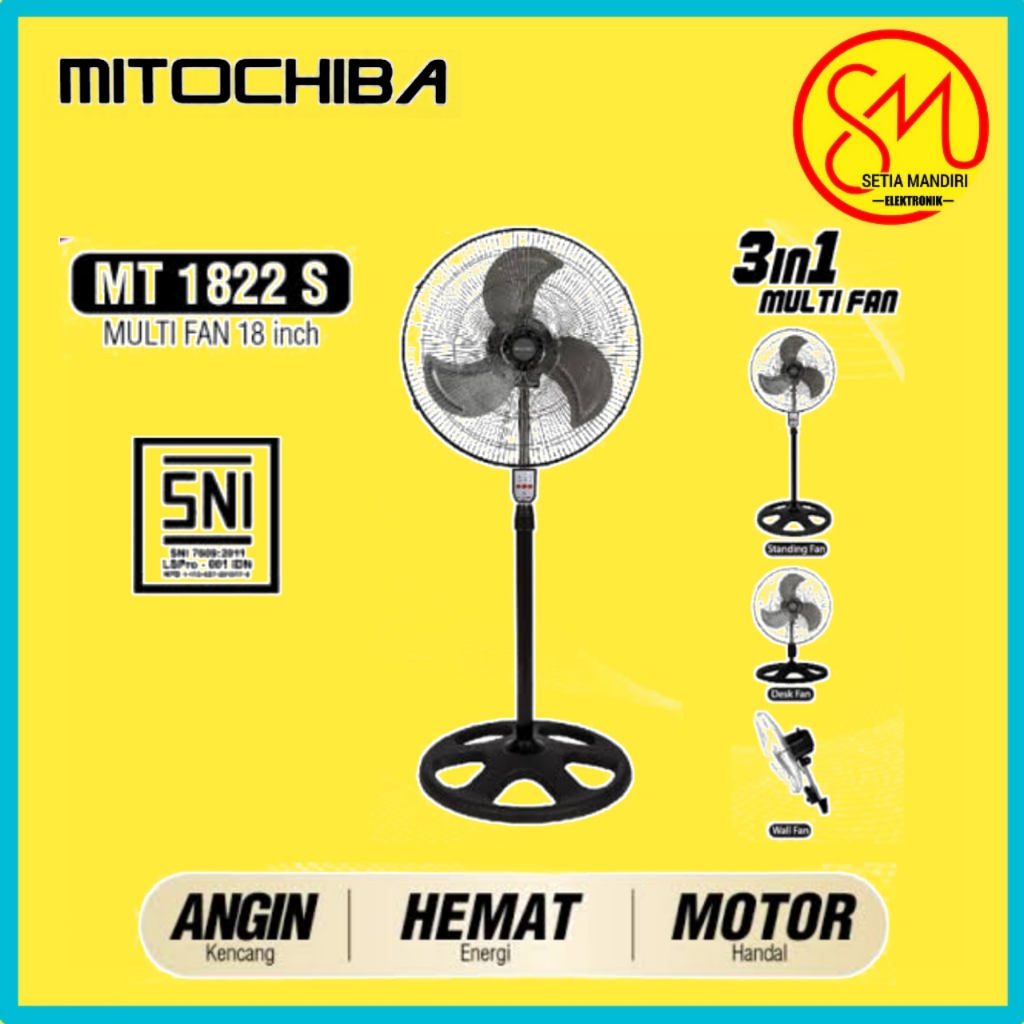 MITOCHIBA Kipas Angin Industrial 3 in 1 MT 1822 S